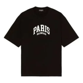 Tricou Cities Paris, croială medie „Negru” 612966TLVL71070
