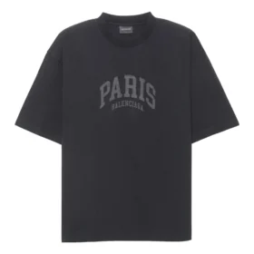 Tricou Cities Paris, croială medie „Nero” 612966TLVL71069