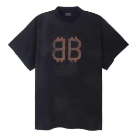 Tricou Crypto Oversized „Black Faded” 739028TOVN81055