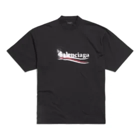 Tricou cu șablon politic „Black White” 764235TQVI51569