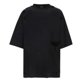 Tricou cu aspect uzat „Black” 661715TKV601000
