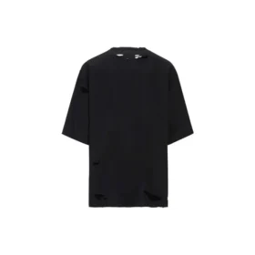 Tricou cu aspect uzat „Black” 661715TKV601000