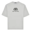 Tricou cu croială regulată din tricot interlock BB „Grey” 578139TGV751300