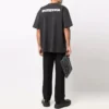 Tricou cu decupaj lateral „Black” 641655TLVB39034