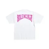 Tricou cu desen manual, croială medie, „Alb” 764235TPVU49601