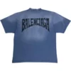 Tricou cu desen realizat manual „Blue” 764235TPVU42671