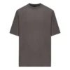 Tricou cu etichetă de întreținere, croială medie „Grey Black” 724514TNVL91219