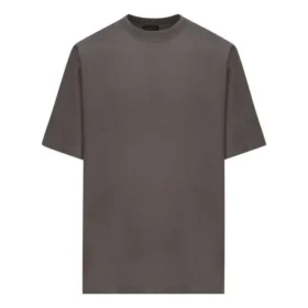 Tricou cu etichetă de întreținere, croială medie „Grey Black” 724514TNVL91219