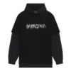 Tricou cu glugă și mâneci lungi Slime „Negru” 681029TLVF11069