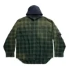 Tricou cu glugă oversized „Green” 746369TOM213328