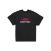 Tricou cu guler dublu „Washed Black” 791615TQVQ61021