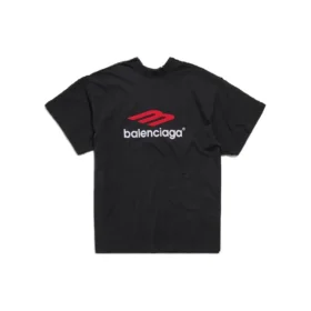 Tricou cu guler dublu „Washed Black” 791615TQVQ61021