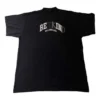 Tricou cu guler rotund BE KIND „Black” 739028TPVD51569