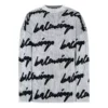 Tricou cu guler rotund din bumbac 3D Scribble „White” 625985T31809040