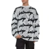 Tricou cu guler rotund din bumbac 3D Scribble „White” 625985T31809040