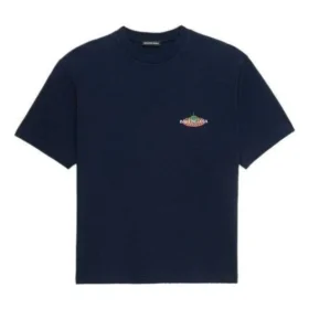 Tricou cu guler rotund din bumbac „Navy” de la Bonjour Balenciaga 594579THV608065