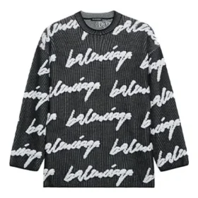 Tricou cu guler rotund din bumbac tricotat 3D Scribble „Black” 625985T31801070
