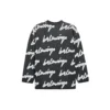 Tricou cu guler rotund din bumbac tricotat 3D Scribble „Black” 625985T31801070