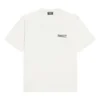Tricou cu guler rotund și broderie pentru Political Campaign, croială largă „Alb” 641655TKVJ19084