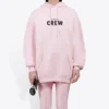 Tricou cu guler rotund și imprimeu cu litere, roz 578135TIV751900