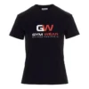 Tricou cu guler rotund și imprimeu cu logo, negru 612964TIVD51000