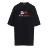 Tricou cu guler rotund și imprimeu, negru 620941TIVD51000