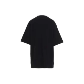 Tricou cu guler rotund și imprimeu, negru 620941TIVD51000