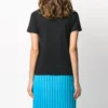 Tricou cu guler rotund și imprimeu, negru 620941TIVD51000