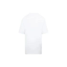 Tricou cu guler rotund și imprimeu SS21, alb 641655TIV549040