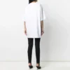 Tricou cu guler rotund și imprimeu SS21, alb 641655TIV549040