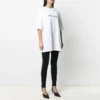 Tricou cu guler rotund și imprimeu SS21, alb 641655TIV549040
