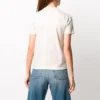 Tricou cu guler rotund și logo, gri/alb 612964TJVD99054