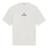 Tricou cu guler rotund și logo sponsor, alb 612965TJVD99054