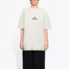 Tricou cu guler rotund și logo sponsor, alb 612965TJVD99054