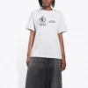 Tricou cu guler rotund și logo SS21, gri 612965THV841167