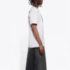 Tricou cu guler rotund și logo SS21, gri 612965THV841167