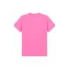 Tricou cu guler rotund și mâneci scurte, brodat, roz 612964TJVD95764