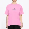 Tricou cu guler rotund și slogan, roz/roșu 612965TJVD95764