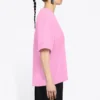 Tricou cu guler rotund și slogan, roz/roșu 612965TJVD95764