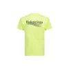 Tricou cu guler rotund, imprimat cu logo, galben 612964TJVF77110