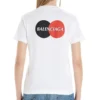 Tricou cu guler rotund, mânecă scurtă, imprimeu, alb 612964TIV799000
