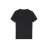 Tricou cu guler rotund, mâneci scurte, logo cu gradient curcubeu, negru 570814TEV531000