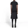 Tricou cu guler rotund, mâneci scurte, logo cu gradient curcubeu, negru 570814TEV531000
