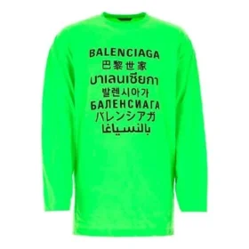 Tricou cu guler rotund pentru bărbați SS21 cu imprimeu, verde 641667TJVI34162