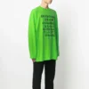 Tricou cu guler rotund pentru bărbați SS21 cu imprimeu, verde 641667TJVI34162