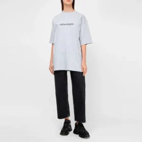 Tricou cu guler rotund SS21, cu imprimeu, gri 620941TIV501167 Tricou cu guler rotund SS21, cu imprimeu, gri 620941TIV501167