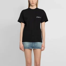 Tricou cu imprimeu, guler rotund și mânecă scurtă, negru 612965TKV861070 Tricou cu imprimeu, guler rotund și mânecă scurtă, negru 612965TKV861070
