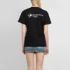 Tricou cu imprimeu, guler rotund și mânecă scurtă, negru 612965TKV861070