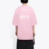 Tricou cu imprimeu, guler rotund și mâneci scurte, roz 641532TJVG85630