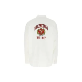Tricou cu imprimeu logo universitar „Est. 1917”, alb, 675640TYB189000